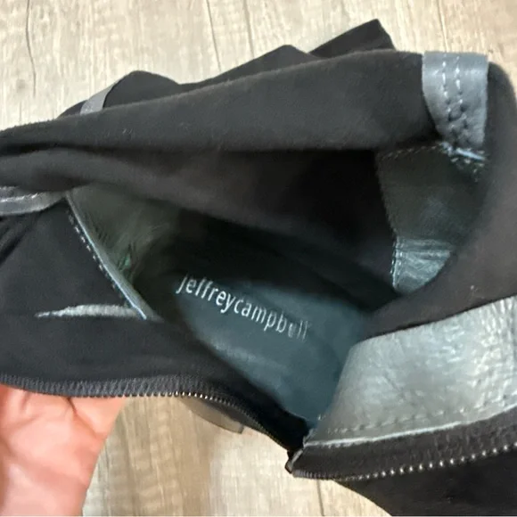 Jeffrey Campbell Black Over-the-Knee Boots - Picture 7 of 8